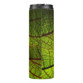Leaf Makro-Venen Blätter Venen grün Thermosbecher (Rückseite)