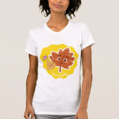 Leaf Me Breathless | Cute Autumn Leaf Pun Sticker T-Shirt (Vorderseite)