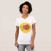 Leaf Me Breathless | Cute Autumn Leaf Pun Sticker T-Shirt (Vorne ganz)