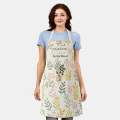 Leaf Minimalistisch Kochen mit Kräuterbekleidung Schürze (Getragen)