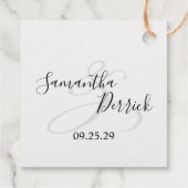 Leaf Monogram Geschenkanhänger (Rückseite)