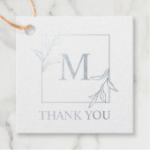 Leaf Monogram Geschenkanhänger (Vorderseite)