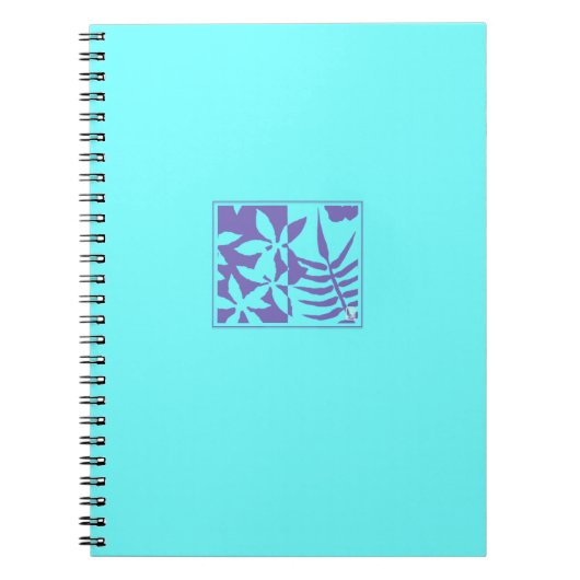 Leaf Motif Spiral Foto Notebook Notizblock (Vorderseite)