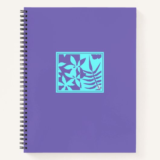 Leaf Motif Spiral Notebook Notizblock (Vorderseite)