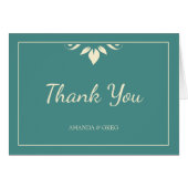 Leaf Motif Vielen Dank (Vorderseite (Horizontal))