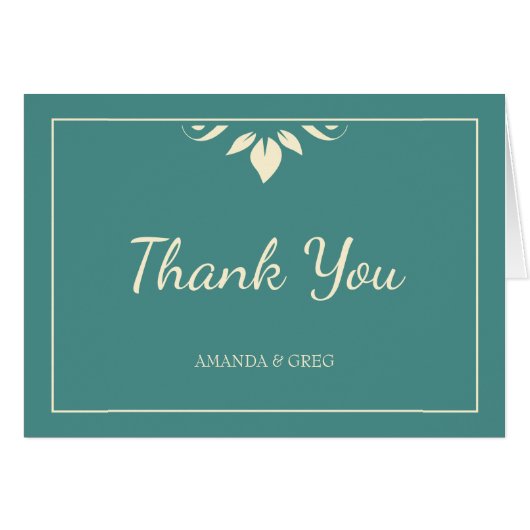 Leaf Motif Vielen Dank (Vorderseite (Horizontal))