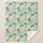 Leaf-Muster-Decken Sherpadecke (Vorderseite)