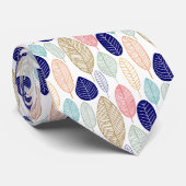 Leaf-Muster - Farben 01 Krawatte (Gerollt)