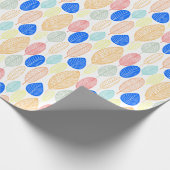 Leaf-Muster - Farben 02 Geschenkpapier (Ecke)