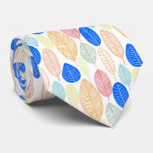 Leaf-Muster - Farben 02 Krawatte (Gerollt)