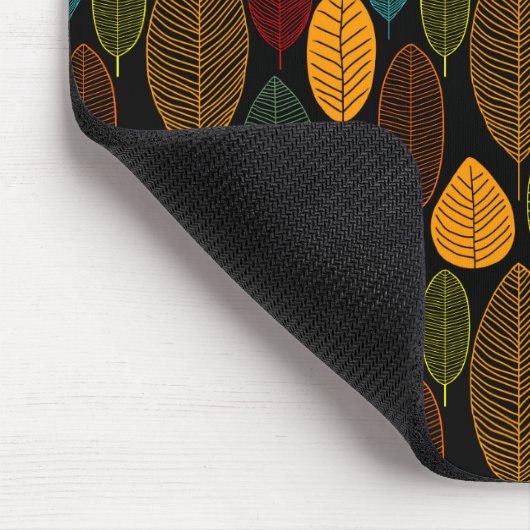 Leaf-Muster - Farben Mousepad (Ecke)