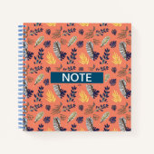 Leaf-Muster für Notebooks und Schreibpads Notizblock (Vorderseite)