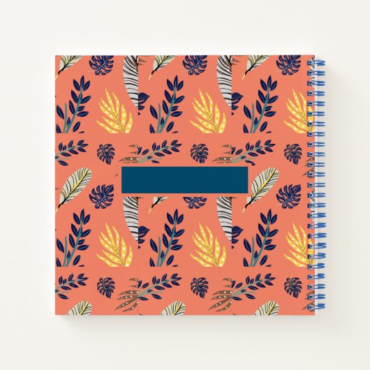 Leaf-Muster für Notebooks und Schreibpads Notizblock (Rückseite)