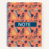 Leaf-Muster für Notebooks und Schreibpads Notizblock (Vorderseite)