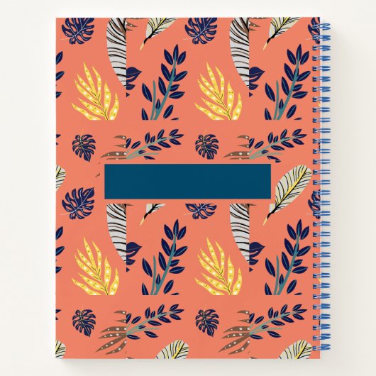 Leaf-Muster für Notebooks und Schreibpads Notizblock (Rückseite)