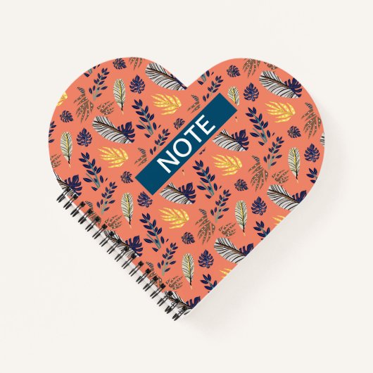 Leaf-Muster für Notebooks und Schreibpads Notizblock (Vorderseite)