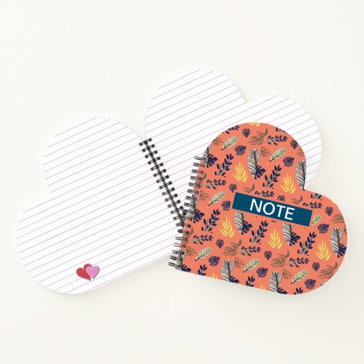 Leaf-Muster für Notebooks und Schreibpads Notizblock (Innenseite)