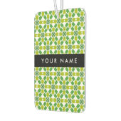 Leaf-Muster, grüne Blätter, Ihr Name Autolufterfrischer (Links)