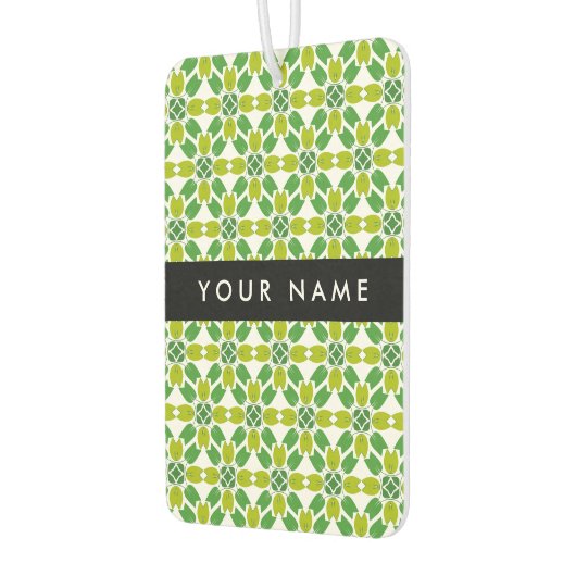 Leaf-Muster, grüne Blätter, Ihr Name Autolufterfrischer (Links)