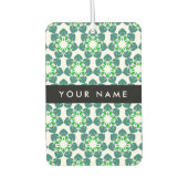 Leaf-Muster, grüne Blätter, Ihr Name Autolufterfrischer (Vorderseite)