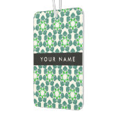 Leaf-Muster, grüne Blätter, Ihr Name Autolufterfrischer (Links)