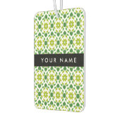 Leaf-Muster, grüne Blätter, Ihr Name Autolufterfrischer (Links)