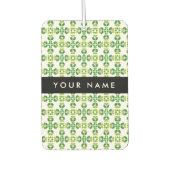 Leaf-Muster, grüne Blätter, Ihr Name Autolufterfrischer (Vorderseite)