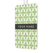 Leaf-Muster, grüne Blätter, Ihr Name Autolufterfrischer (Links)