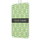 Leaf-Muster, grüne Blätter, Ihr Name Autolufterfrischer (Links)