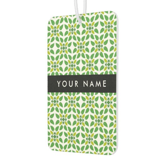 Leaf-Muster, grüne Blätter, Ihr Name Autolufterfrischer (Links)