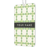 Leaf-Muster, grüne Blätter, Ihr Name Autolufterfrischer (Links)