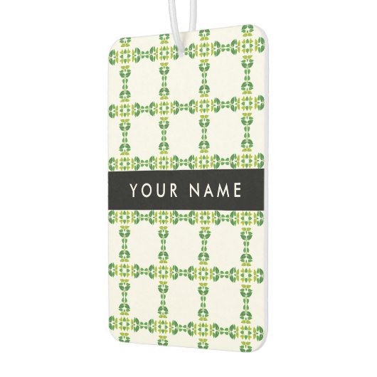 Leaf-Muster, grüne Blätter, Ihr Name Autolufterfrischer (Links)