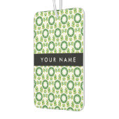 Leaf-Muster, grüne Blätter, Ihr Name Autolufterfrischer (Links)