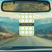 Leaf-Muster, grüne Blätter, Ihr Name Autolufterfrischer