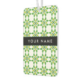 Leaf-Muster, grüne Blätter, Ihr Name Autolufterfrischer (Links)