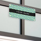 Leaf-Muster, grüne Blätter, Ihr Name Banner (Äußeres Gebäude)