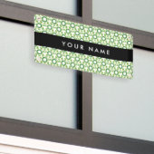 Leaf-Muster, grüne Blätter, Ihr Name Banner (Äußeres Gebäude)