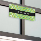Leaf-Muster, grüne Blätter, Ihr Name Banner (Äußeres Gebäude)