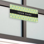 Leaf-Muster, grüne Blätter, Ihr Name Banner (Äußeres Gebäude)