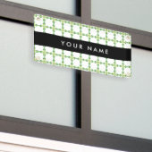 Leaf-Muster, grüne Blätter, Ihr Name Banner (Äußeres Gebäude)