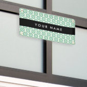 Leaf-Muster, grüne Blätter, Ihr Name Banner (Äußeres Gebäude)