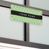 Leaf-Muster, grüne Blätter, Ihr Name Banner (Äußeres Gebäude)
