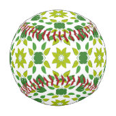 Leaf-Muster, grüne Blätter, Ihr Name Baseball (Vorderseite)
