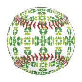 Leaf-Muster, grüne Blätter, Ihr Name Baseball (Vorderseite)