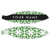 Leaf-Muster, grüne Blätter, Ihr Name Basketball (Panele)
