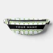 Leaf-Muster, grüne Blätter, Ihr Name Bauchtasche (Ablage )