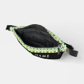 Leaf-Muster, grüne Blätter, Ihr Name Bauchtasche (Offen)