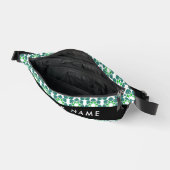 Leaf-Muster, grüne Blätter, Ihr Name Bauchtasche (Offen)