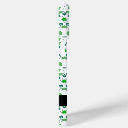 Leaf-Muster, grüne Blätter, Ihr Name Case-Mate iPhone Hülle (Rückseite / Rechts)