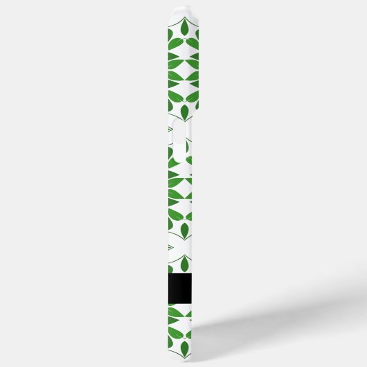 Leaf-Muster, grüne Blätter, Ihr Name Case-Mate iPhone Hülle (Rückseite / Rechts)